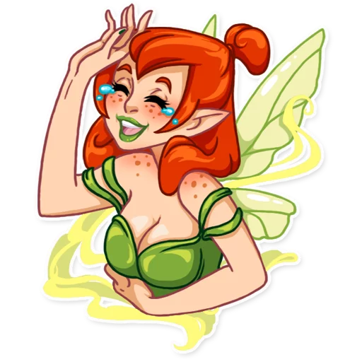 Green Fairy, telegram sticker