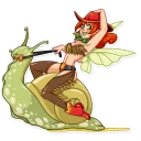 🤠-Green Fairy, Telegram Sticker