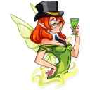 🎩-Green Fairy, Telegram Sticker