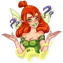 ❓-Green Fairy, Telegram Sticker