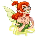 🤓-Green Fairy, Telegram Sticker