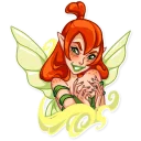 😏-Green Fairy, Telegram Sticker