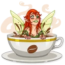 ☕-Green Fairy, Telegram Sticker