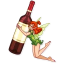 🍾-Green Fairy, Telegram Sticker