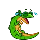 😂-Green Lezard, Telegram Sticker