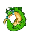😢-Green Lezard, Telegram Sticker