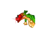 😡-Green Lezard, Telegram Sticker