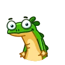 👍-Green Lezard, Telegram Sticker