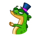 👏-Green Lezard, Telegram Sticker