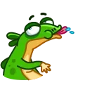 😛-Green Lezard, Telegram Sticker