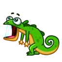 😳-Green Lezard, Telegram Sticker