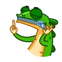 🤐-Green Lezard, Telegram Sticker