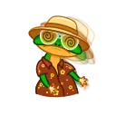 😵‍💫-Green Lezard, Telegram Sticker