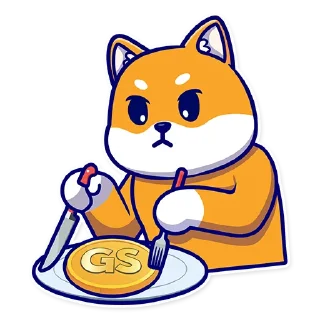 🍽-GrumpyShiba, Telegram Sticker
