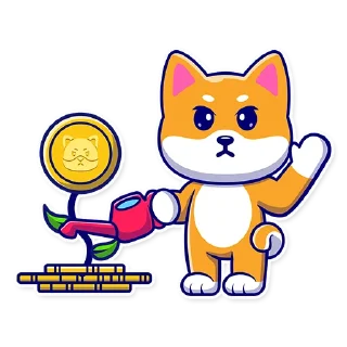🍀-GrumpyShiba, Telegram Sticker