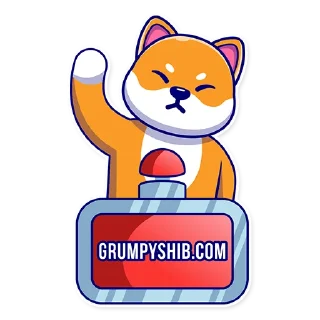🔴-GrumpyShiba, Telegram Sticker