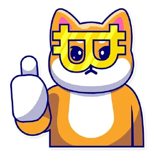 👍-GrumpyShiba, Telegram Sticker