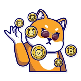 😎-GrumpyShiba, Telegram Sticker