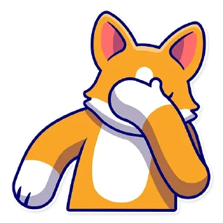 🤦‍♂️-GrumpyShiba, Telegram Sticker