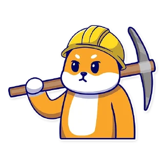 ⛏️-GrumpyShiba, Telegram Sticker