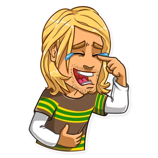 Kurt Cobain, telegram sticker