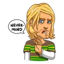 ✋-Kurt Cobain, Telegram Sticker