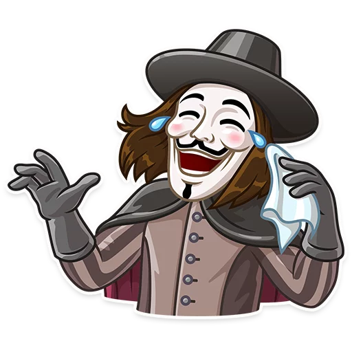 Guy Fawkes, telegram sticker
