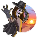🖐-Guy Fawkes, Telegram Sticker