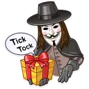 🎁-Guy Fawkes, Telegram Sticker