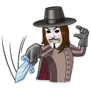 😠-Guy Fawkes, Telegram Sticker