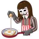 😋-Guy Fawkes, Telegram Sticker