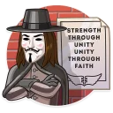 😒-Guy Fawkes, Telegram Sticker