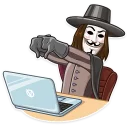 💻-Guy Fawkes, Telegram Sticker