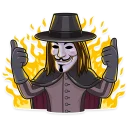 👍-Guy Fawkes, Telegram Sticker