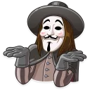 🤷-Guy Fawkes, Telegram Sticker