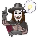 💡-Guy Fawkes, Telegram Sticker