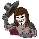 👋-Guy Fawkes, Telegram Sticker