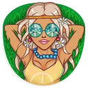 ☮-Gyaru, Telegram Sticker