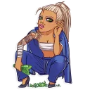 😤-Gyaru, Telegram Sticker
