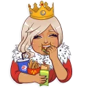 🍔-Gyaru, Telegram Sticker