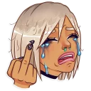 😭-Gyaru, Telegram Sticker