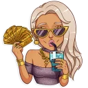 🤑-Gyaru, Telegram Sticker