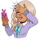 🤦-Gyaru, Telegram Sticker