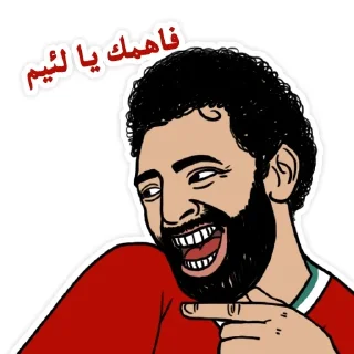 😉-@h9edr محمد صلاح, Telegram Sticker