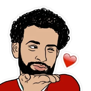 ❤️-@h9edr محمد صلاح, Telegram Sticker