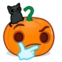 🤔-Halloween Pumpkin, Telegram Sticker