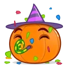 🥳-Halloween Pumpkin, Telegram Sticker