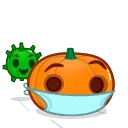 🦠-Halloween Pumpkin, Telegram Sticker