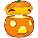 🤯-Halloween Pumpkin, Telegram Sticker