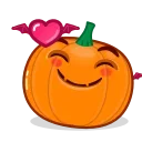 🥰-Halloween Pumpkin, Telegram Sticker